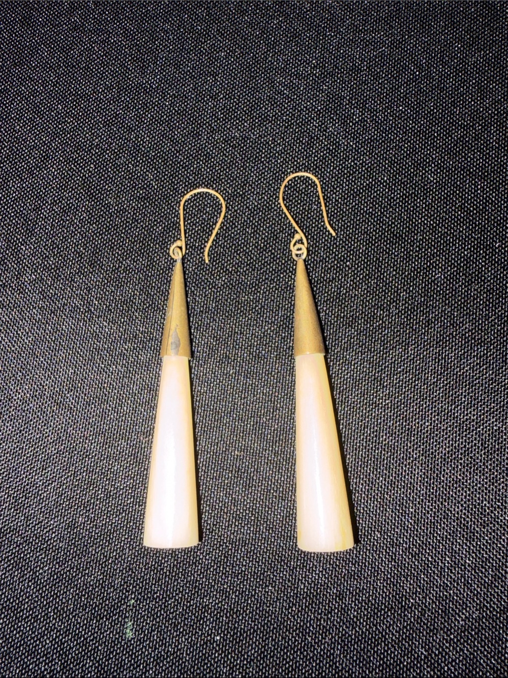 Elegant Cream Drop Dangle Earrings - Minimalist Womenās Jewelry